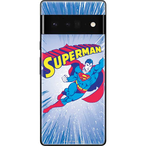DC Comics Superman Vintage Action Pose Google Pixel 6 Pro Skin